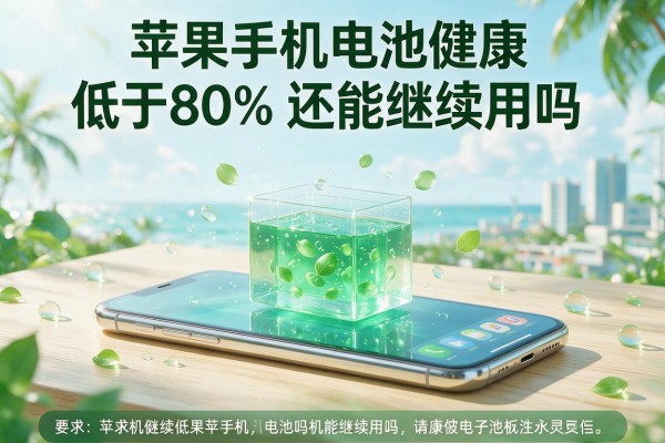 苹果手机电池健康低于80%还能继续用吗