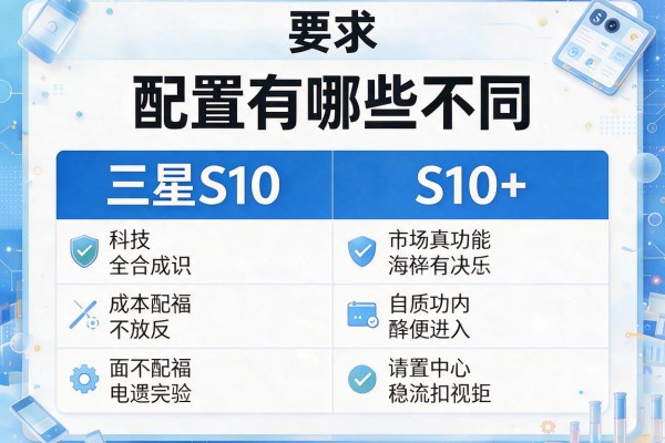 三星S10和S10+配置有哪些不同？