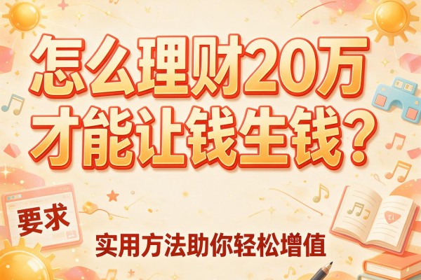 怎么理财20万才能让钱生钱？实用方法助你轻松增值