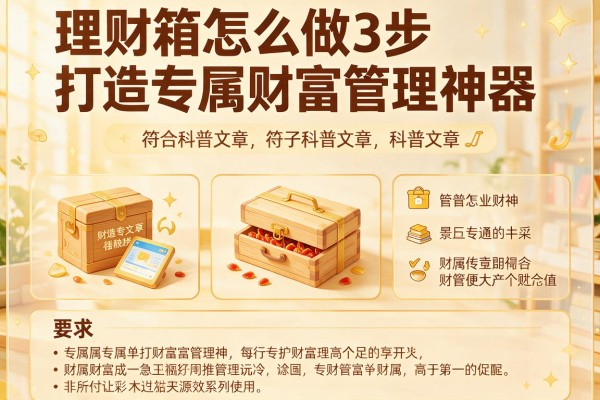 理财箱怎么做3步打造专属财富管理神器