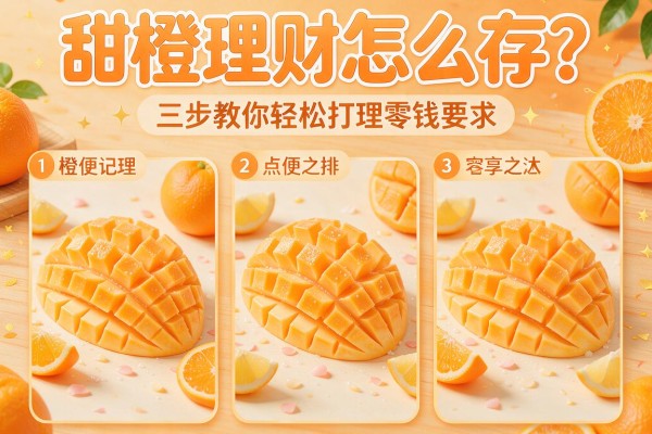 甜橙理财怎么存？三步教你轻松打理零钱