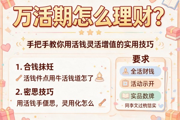 万活期怎么理财？手把手教你用活钱灵活增值的实用技巧