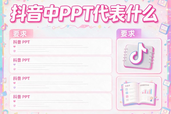 抖音中PPT代表什么