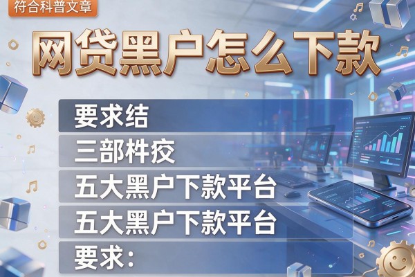 网贷黑户怎么下款，五大黑户下款平台