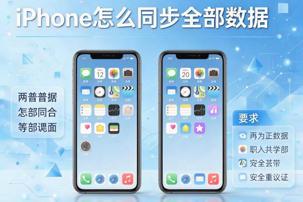 两台iPhone怎么同步全部数据？