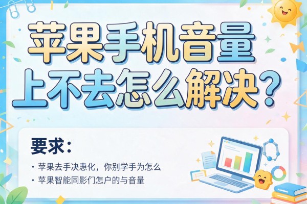 苹果手机音量上不去怎么解决？