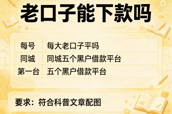 老口子能下款吗，同城五个黑户借款平台
