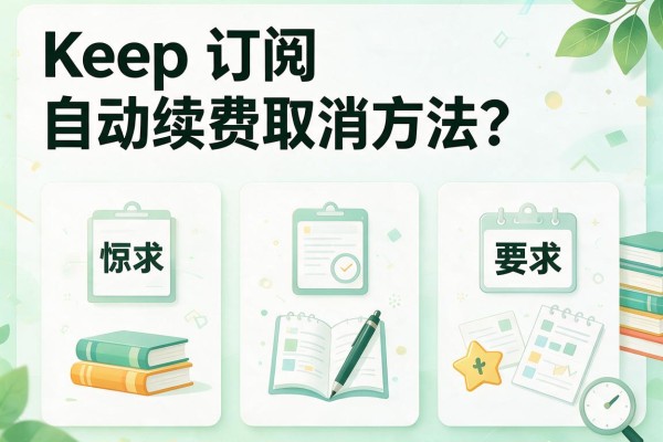 Keep订阅自动续费取消方法？