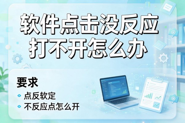 软件点击没反应打不开怎么办？