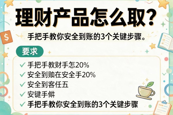 理财产品怎么取？手把手教你安全到账的3个关键步骤