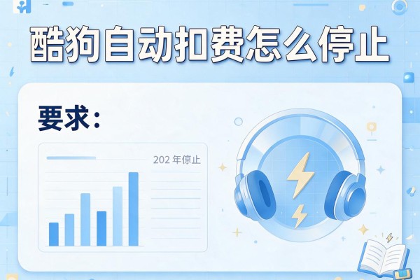 酷狗自动扣费怎么停止？