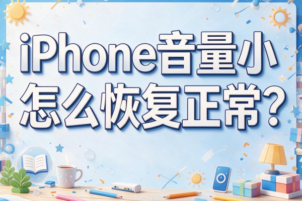 iPhone音量小怎么恢复正常？