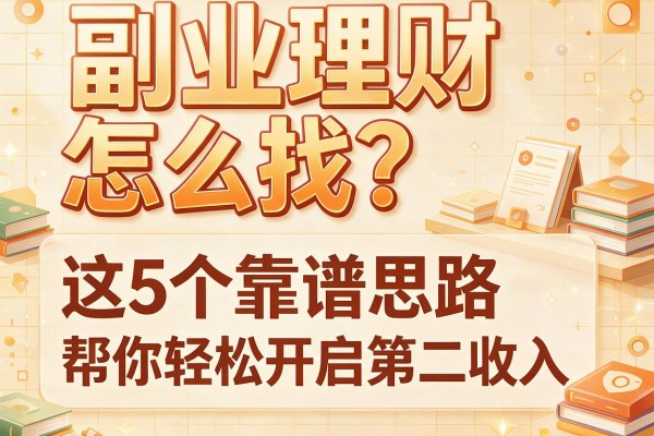 副业理财怎么找？这5个靠谱思路帮你轻松开启第二收入