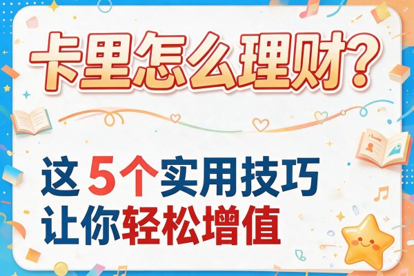 卡里怎么理财？这5个实用技巧让你轻松增值