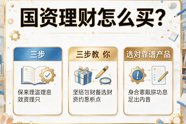 国资理财怎么买？三步教你选对靠谱产品
