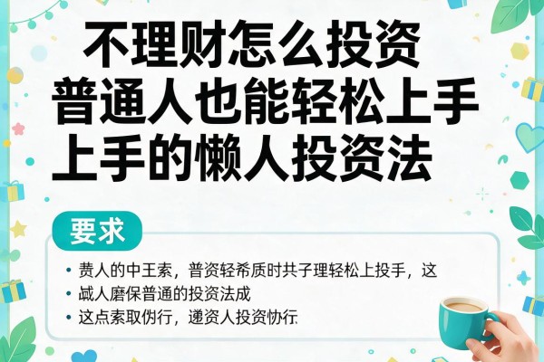 不理财怎么投资普通人也能轻松上手的懒人投资法