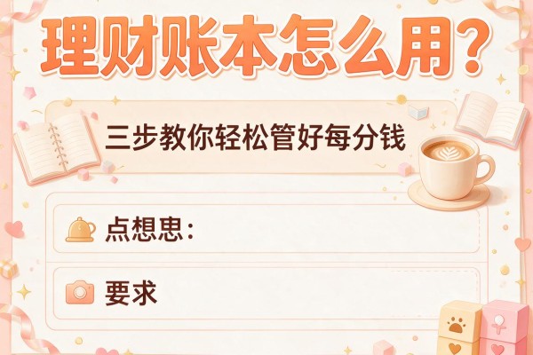 理财账本怎么用？三步教你轻松管好每分钱