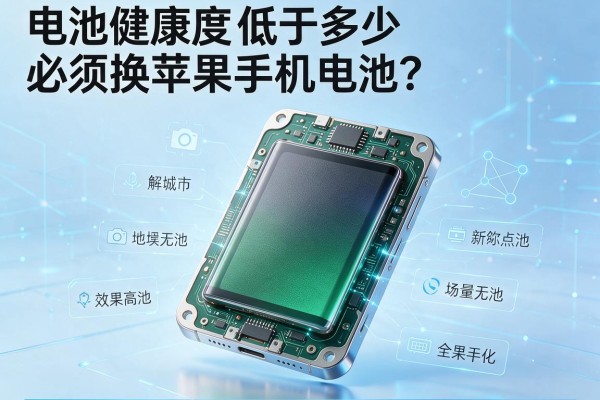 电池健康度低于多少必须换苹果手机电池?
