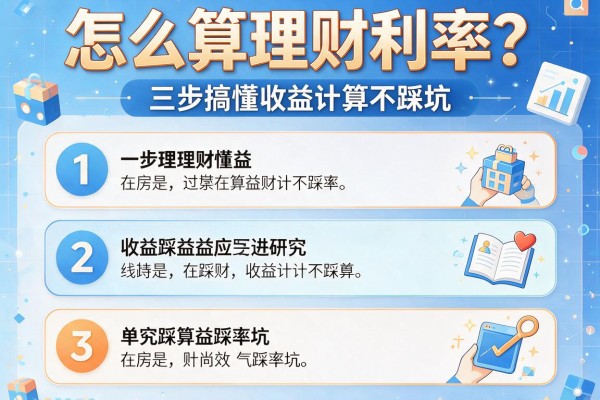 怎么算理财利率？三步搞懂收益计算不踩坑