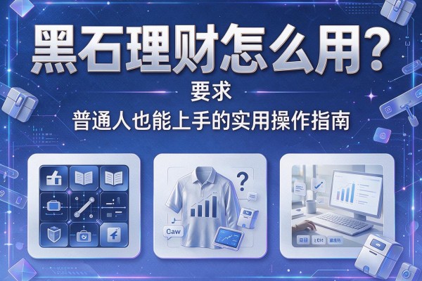 黑石理财怎么用？普通人也能上手的实用操作指南