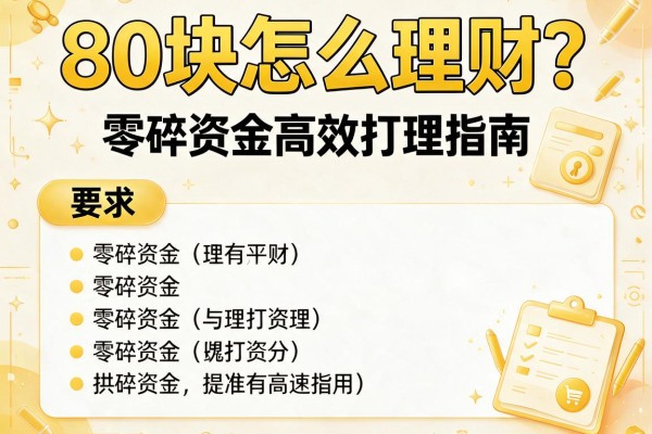 80块怎么理财？零碎资金高效打理指南