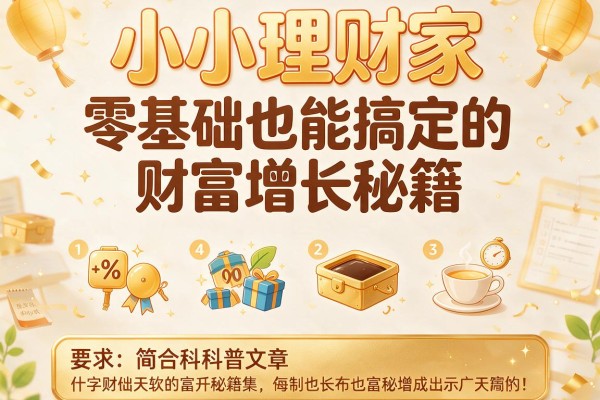 小小理财家：零基础也能搞定的财富增长秘籍
