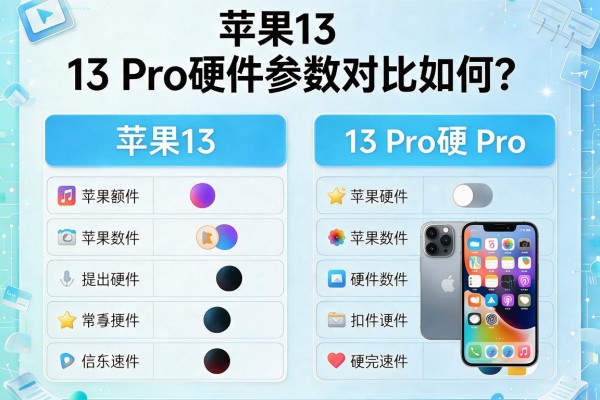 苹果13和13 Pro硬件参数对比如何？