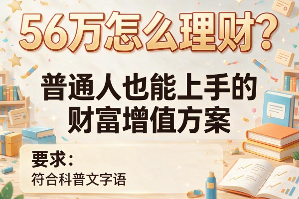 56万怎么理财？普通人也能上手的财富增值方案