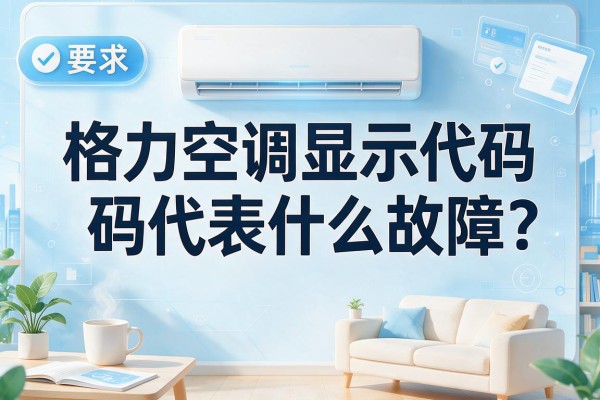 格力空调显示代码代表什么故障？