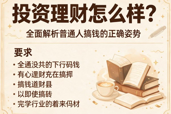 投资理财怎么样？全面解析普通人搞钱的正确姿势