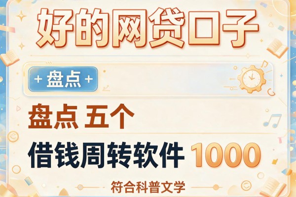 好的网贷口子，盘点五个借钱周转软件1000