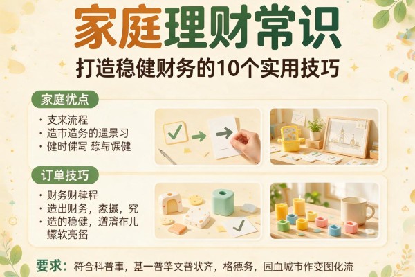 家庭理财常识：打造稳健财务的10个实用技巧