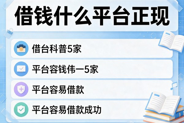 借钱什么平台正规，阐述5家平台容易借款成功