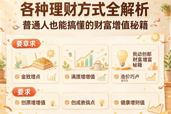 各种理财方式全解析：普通人也能搞懂的财富增值秘籍