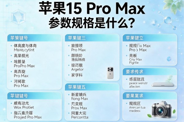 苹果15 Pro Max的参数规格是什么？