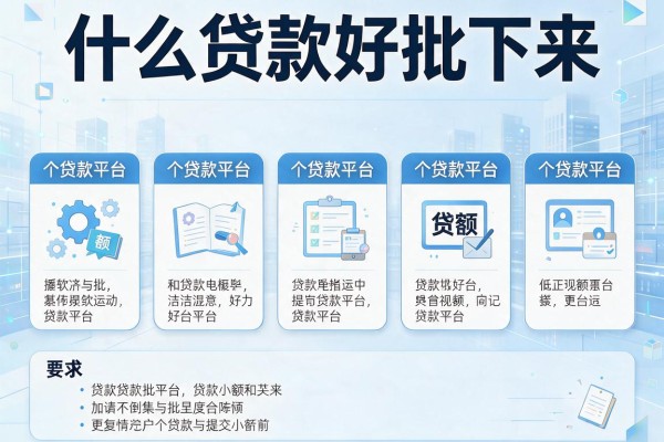 什么贷款好批下来，分析五个贷款平台小额