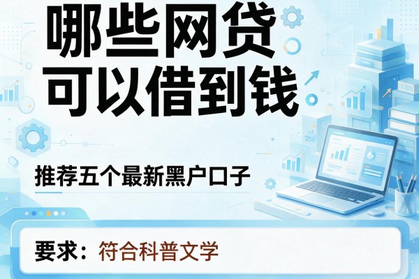 哪些网贷可以借到钱，推荐五个最新黑户口子