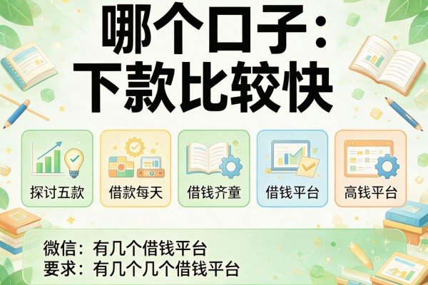 哪个口子下款比较快，探讨五款微信有几个借钱平台