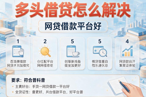 多头借贷怎么解决，例举5个网贷借款平台好