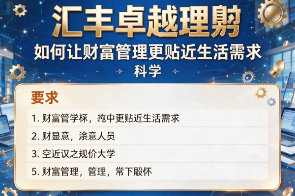 汇丰卓越理财：如何让财富管理更贴近生活需求
