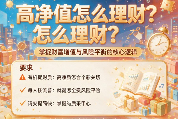 高净值怎么理财？掌握财富增值与风险平衡的核心逻辑