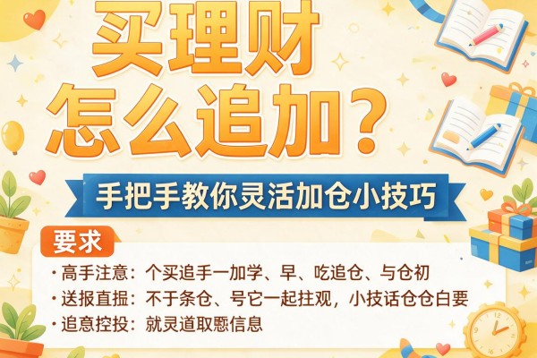 买理财怎么追加？手把手教你灵活加仓小技巧