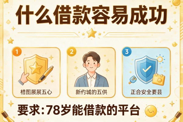 什么借款容易成功，盘点五个78岁能借款的平台