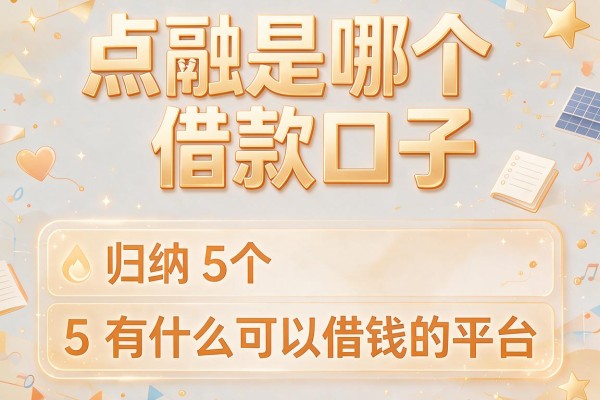 点融是哪个借款口子，归纳5个有什么可以借钱的平台