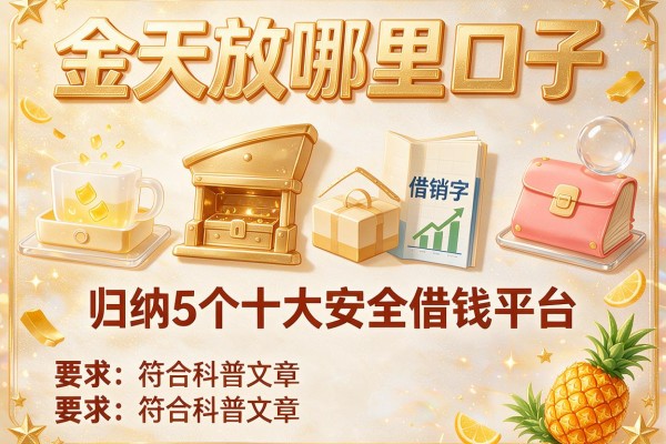 金天放哪里口子，归纳5个十大安全借钱平台