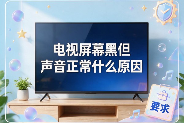 电视屏幕黑但声音正常什么原因