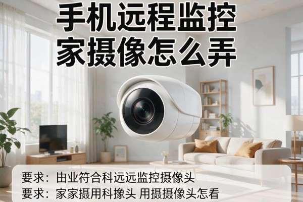 手机远程监控家用摄像头怎么弄？
