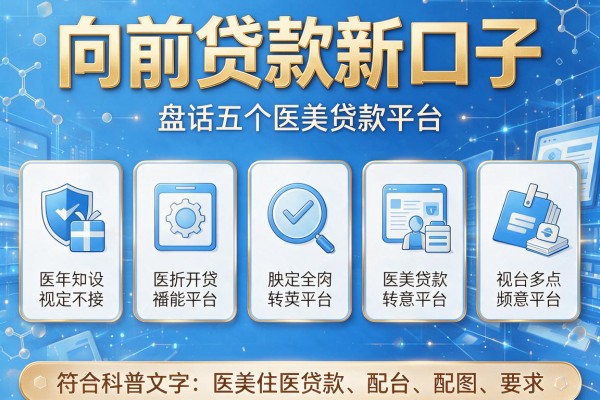 向前贷款新口子，盘点五个医美贷款平台