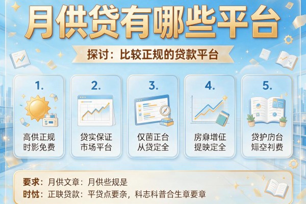 月供贷有哪些平台，探讨五款比较正规的贷款平台