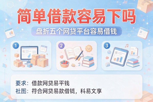 简单借款容易下吗，盘点五个网贷平台容易借钱